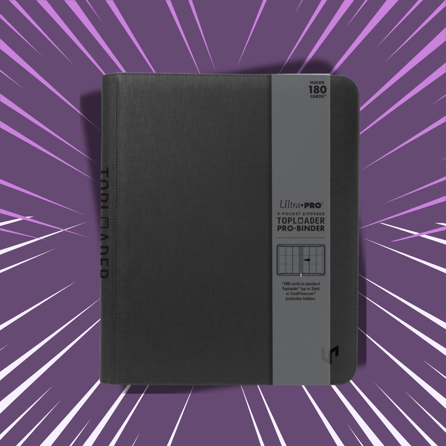 Ultra PRO 4‑Pocket Zippered Premium Toploader PRO-Binder