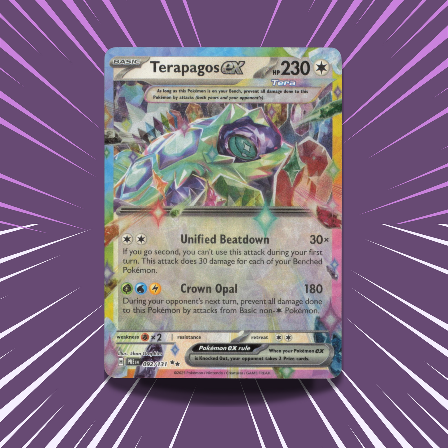 Terapagos ex 092/131 | PRE | Double Rare Card