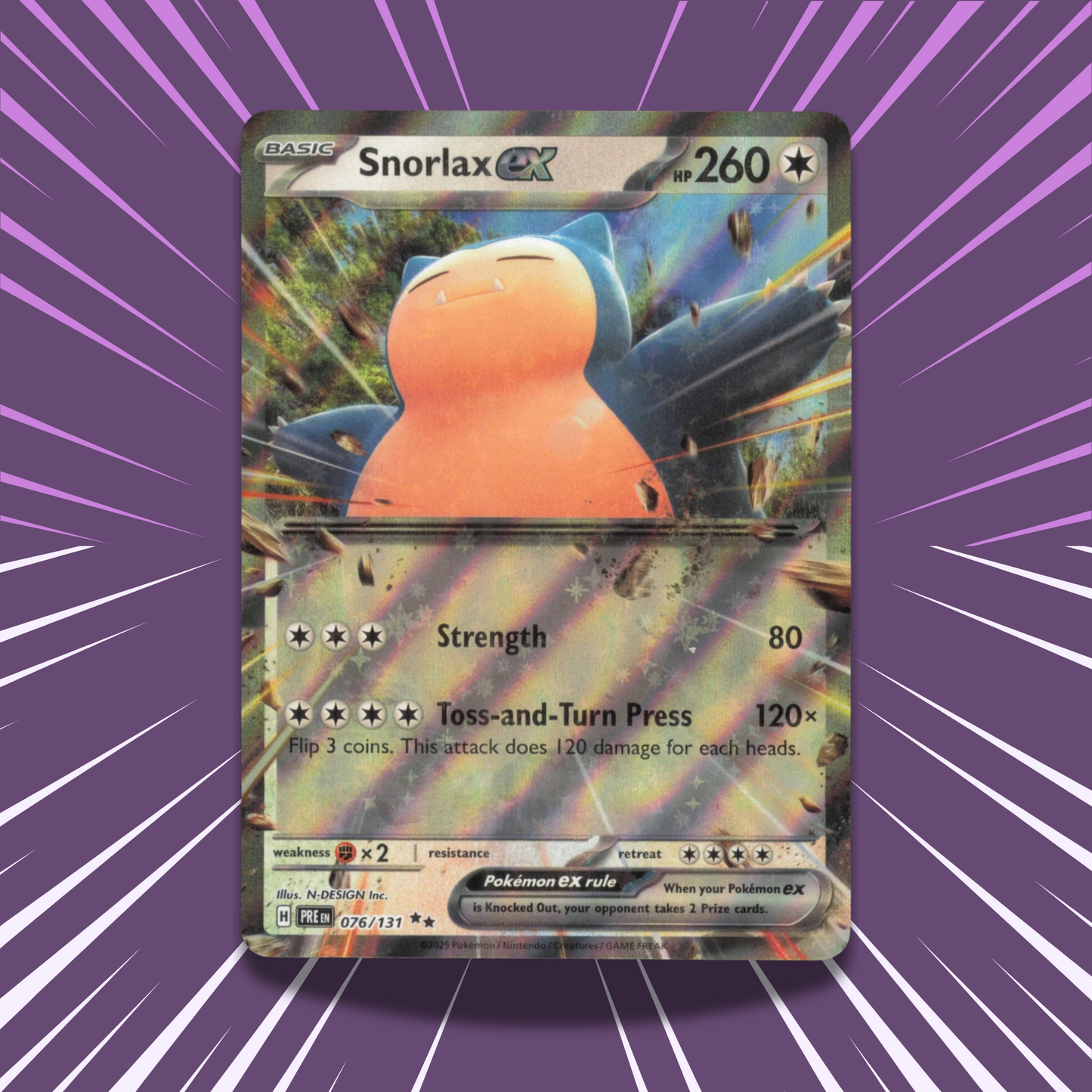Snorlax ex 076/131 | PRE | Double Rare Card