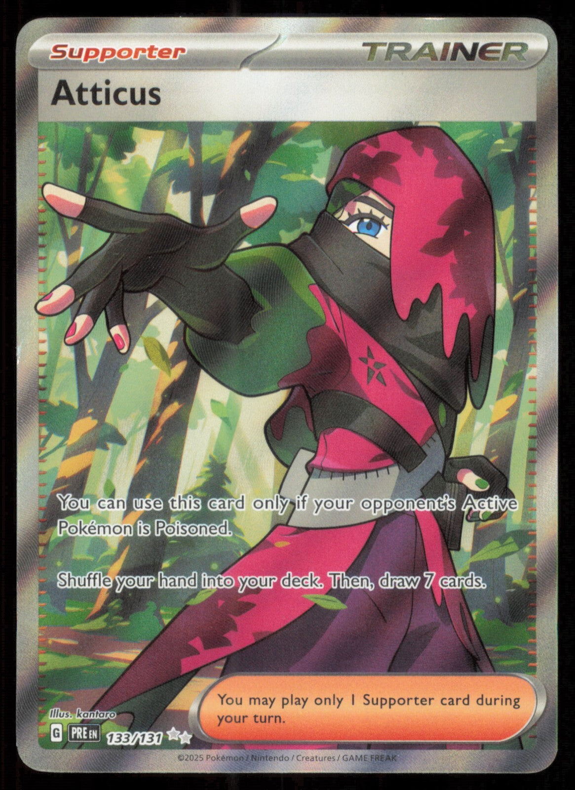 Atticus 133/131 | PRE | Full Art Ultra Rare Trainer Card