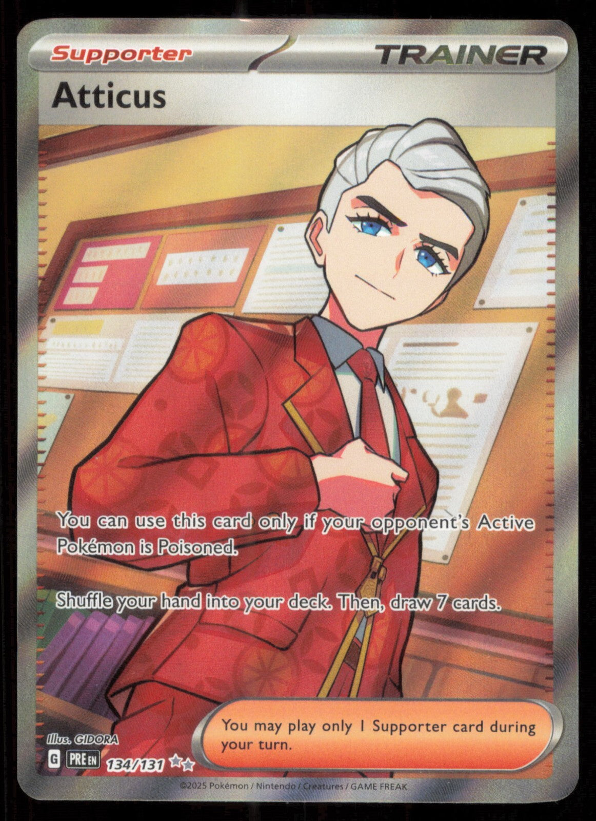 Atticus 134/131 | PRE | Full Art Ultra Rare Trainer Card