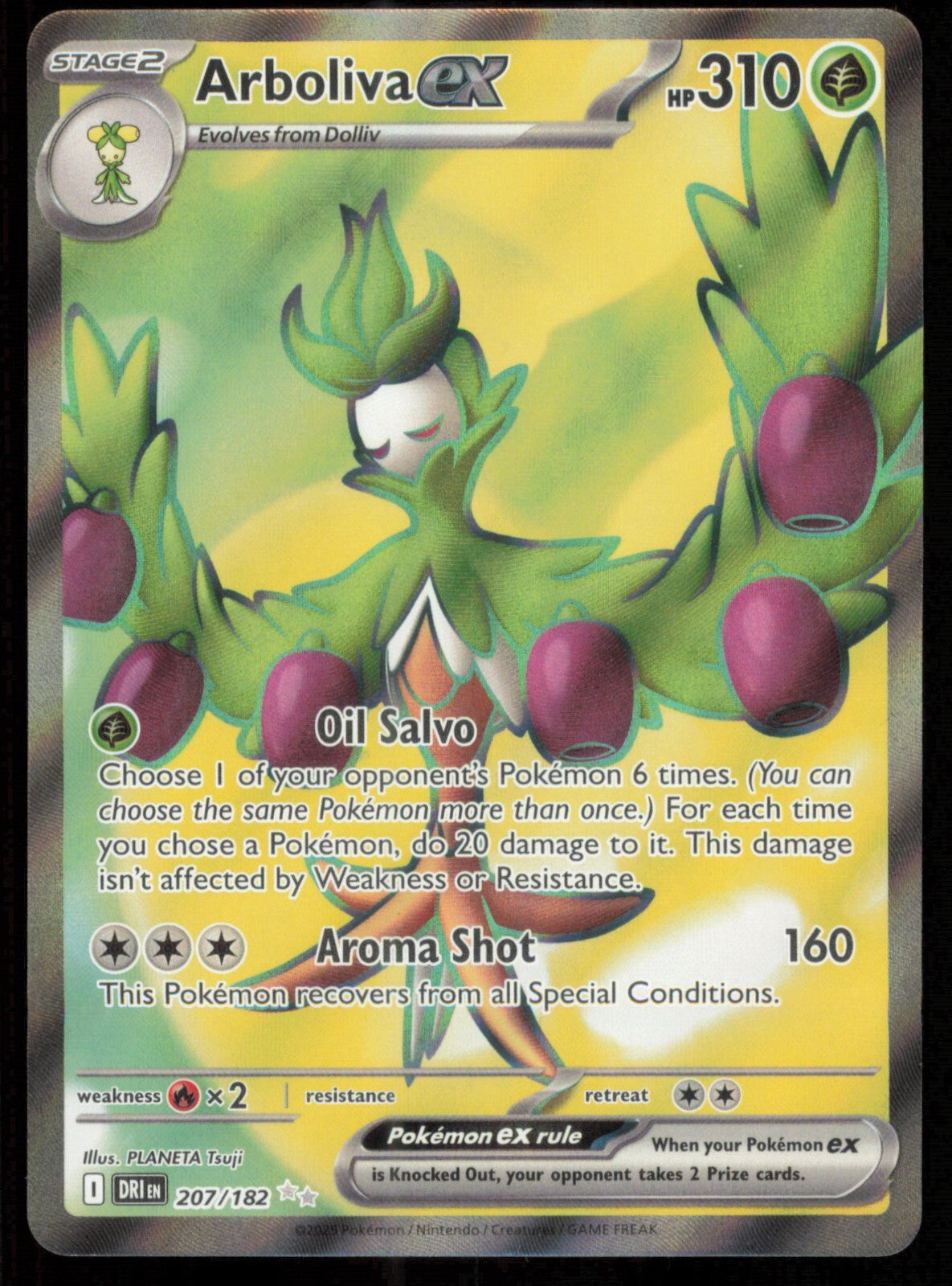 Arboliva ex 207/182 | DRI | Full Art Ultra Rare Card
