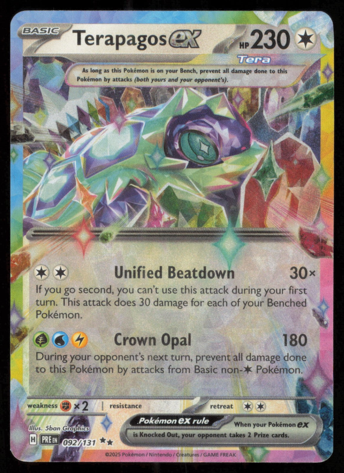 Terapagos ex 092/131 | PRE | Double Rare Card
