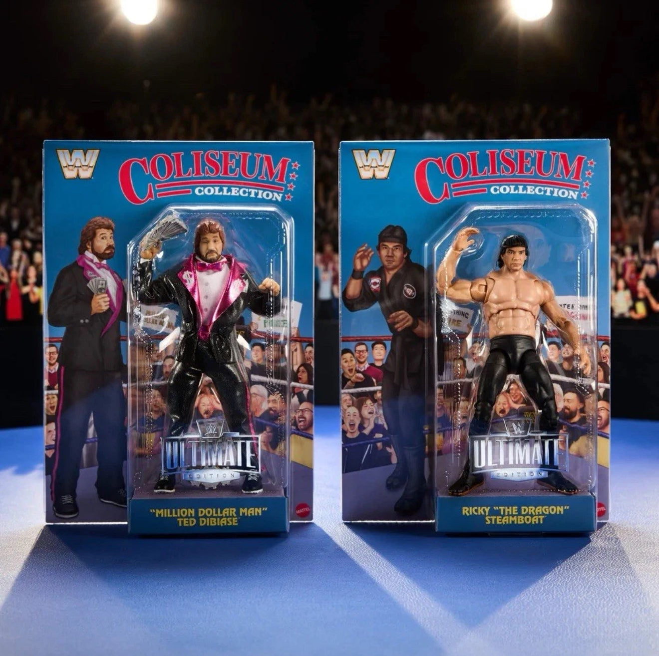 WWE Ultimate Coliseum Collection Ted DiBiase & Ricky Steamboat Mattel Creations