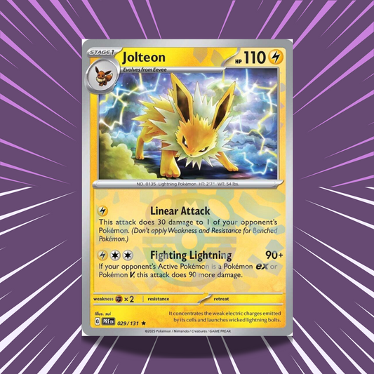 Jolteon 029/131 Master Ball | PRE | Variant Foil Card