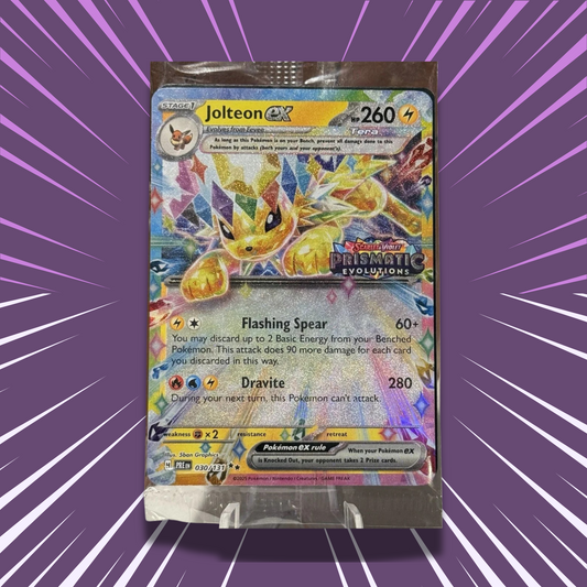 Jolteon ex 030/131 Stamped Promo | PRE | Double Rare Card