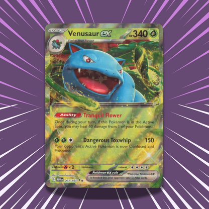 Venusaur ex 003/165 | 151 | Double Rare Card