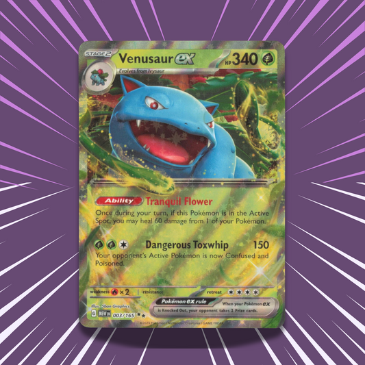 Venusaur ex 003/165 | 151 | Double Rare Card