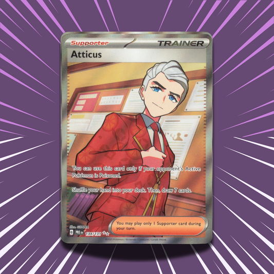 Atticus 134/131 | PRE | Full Art Ultra Rare Trainer Card