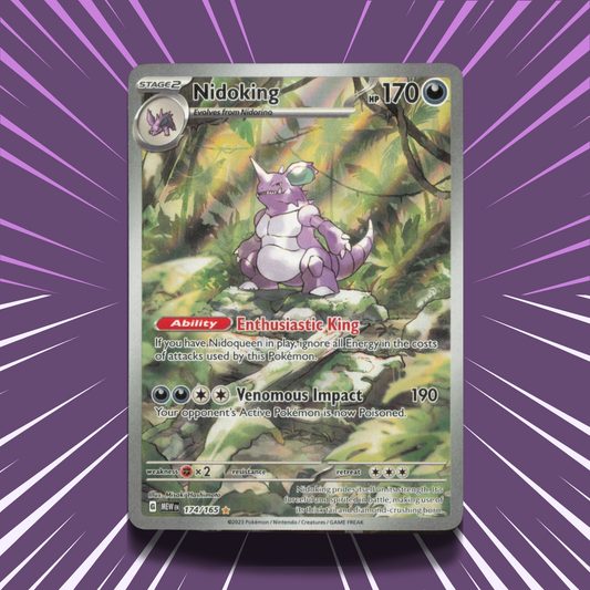 Nidoking 174/165 | 151 | Full Art Illustration Rare Card