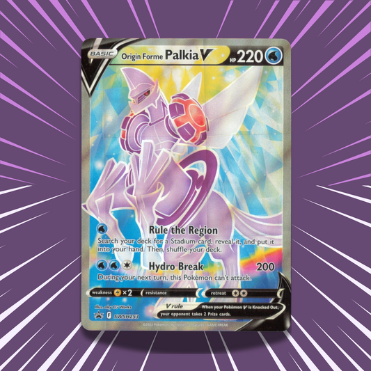 Origin Forme Palkia V SWSH253 | Sword & Shield Black Star Promo | Full Art Card