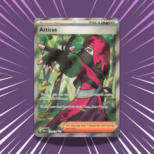 Atticus 133/131 | PRE  | Full Art Ultra Rare Trainer Card