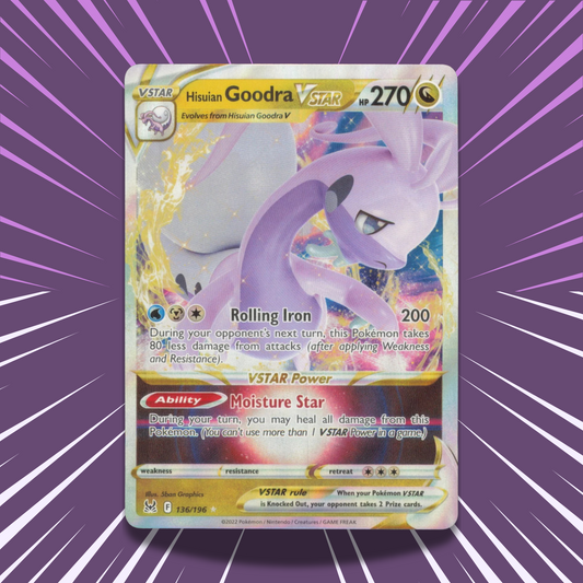 Hisuian Goodra VSTAR 136/196 | SWSH Lost Origin | Full Art Ultra Rare Card