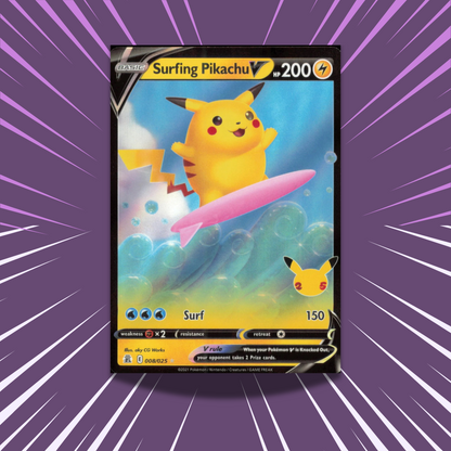 Surfing Pikachu V 008/025 | Celebrations | Full Art Ultra Rare Card
