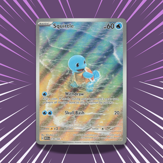 Squirtle 170/165 | 151 | Full Art Illustration Rare Card