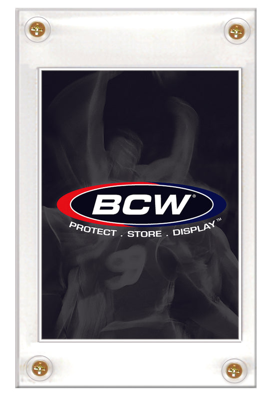 BCW 4‑Screw Acrylic Card Holders – Recessed or Non‑Recessed