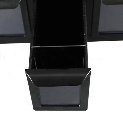 BCW 6‑Drawer Card Catalog | Black or White | Stackable Trading Card Storage