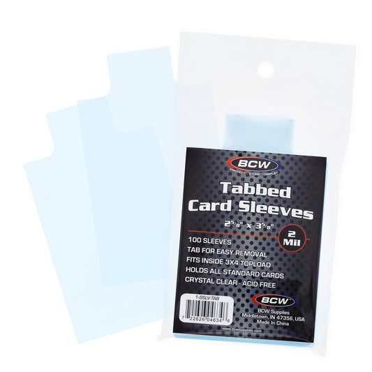 BCW Card Sleeves with Index Tab – Topload-Friendly TCG Sleeves