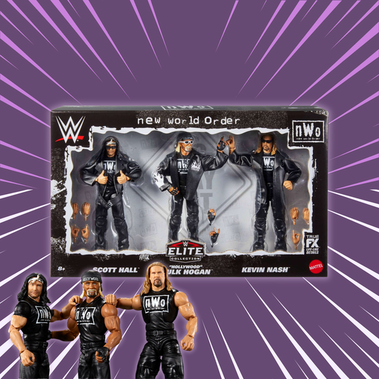 WWE Elite NWO 3-Pack Boxset Scott Hall Hulk Hogan Kevin Nash